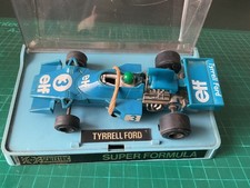 Vintage Scalextric C121 Tyrrell Ford 007 Blue Elf #3 Used New rear tyres Boxed