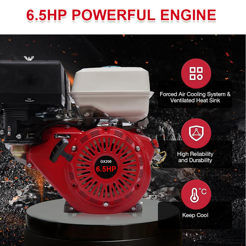 Stroke 5hp 196cc - 4-stroke, 6.5hp