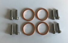 COPPER Exhaust Gaskets Header Manifold Cylinder Head Bolts GSF600 GSF650 Bandit