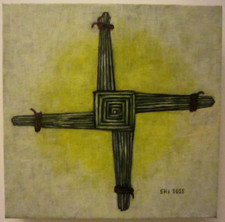 Saint Brigid's Cross - Original Acrylic Painting On A Deep Edged Canvas