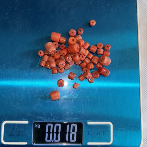 Vintage red coral beads - vintage,