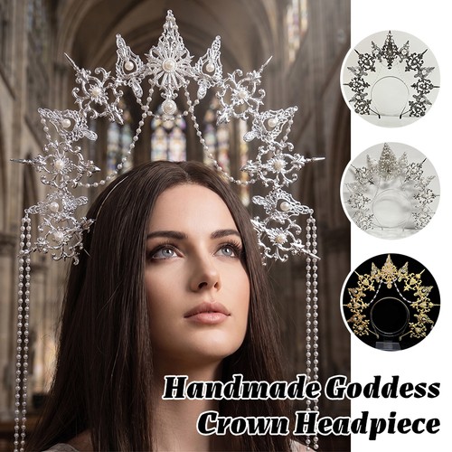Handmade halo crown headpiece - handmade,