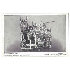 BIRMINGHAM Decorated Tram for Royal Visit 1909, Unused