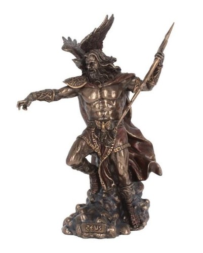 God goddesses bronzed zeus - &,