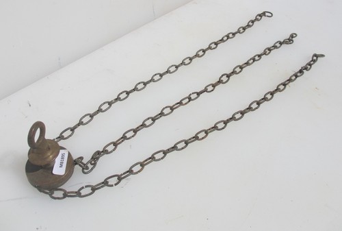 Victorian brass ceiling light - ceiling,