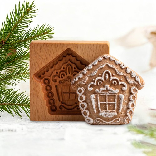 Wooden cookie molds carved - wooden,