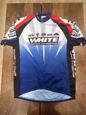 White Brothers Racing Team Jersey Fork Titanium Ti Bar 1/2 Zip Size Medium M 26