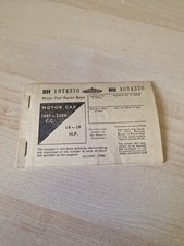 Unused Vintage Petrol Motor Fuel Ration Book