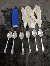 Vintage 6 Silver-Plated Teaspoons Spoon Set x 6 EPNS In Original Box.. Sheffield