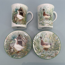 Royal Kendal Mandarin Saxony & Others and Geese Cups/Dishes Alex Williams 90's