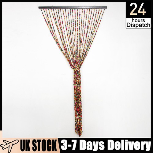 Colored wooden beads hanging - wooden,