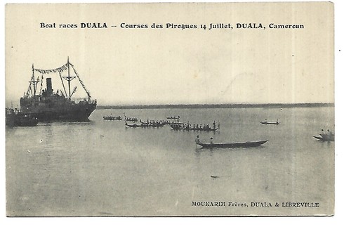 Cameroon douala canoe races - cameroon,