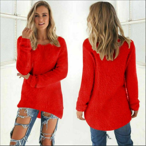 Women winter warm fluffy plain - winter,