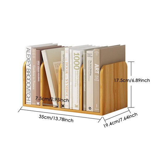 Wooden desktop bookshelf - wooden,