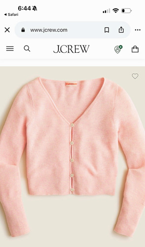 Crew pink cashmere ribbed - j.crew,