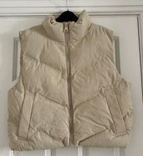 Zara, Beige, Warm, Padded Gilet, S (Worn by UK8)