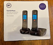 BT Essential Cordless Landline House Phone w/ Nuisance Call Blocker, TWO PHONES