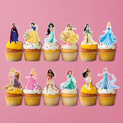 Princess edible cupcake - princess,