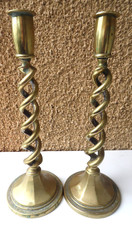 Victorian Brass Candlesticks
