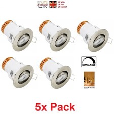 5x LED Downlight Fire Rated