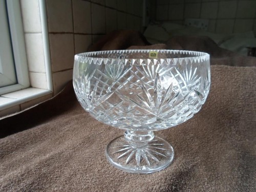 Cavan crystal footed pedestal - crystal,