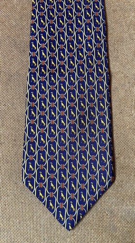 Beaufort tie 100 silk navy - 100%,