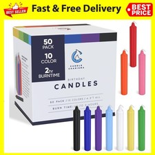 50 Multi-Colored Spell Candles