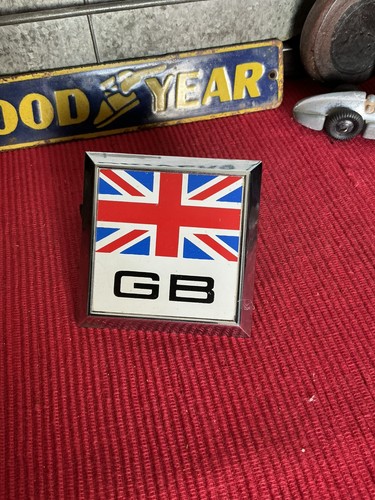 Vintage car badge gb union - -,