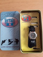 Vintage Terrain Watch In Tin