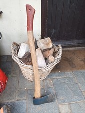 Vintage Hand Forged Hults Bruk  4 1/2 Lb Axe Polished Hickory Handle