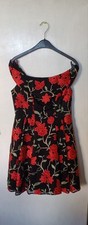 Mylene Klass Red and Black Dress Size 10.