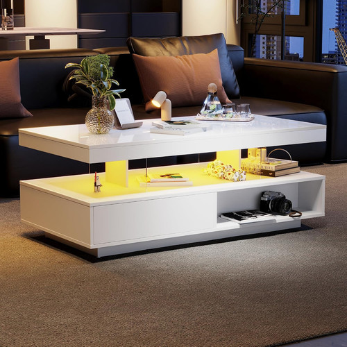 High gloss coffee table - high,