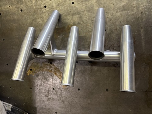 Aluminum rod holder top - 5, t