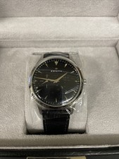 Zenith Elite Ultra Thin Watch. Mens Stainless Steel Strap Watch