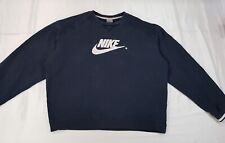 NIKE CENTER LOGO SIZE L-XL MENS COTTON PULLOVER JUMPER SWEATSHIRT VINTAGE Y2K