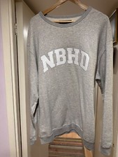 Neighborhood NBHD grey crewneck crew neck BNWOT XL
