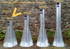 800mm (818mm OA)Telescope pier, hot Dipped Galvanized steel, universal fit.