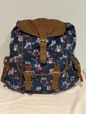 Love My Bag Backpack Blue / Owls / Glitter And Matching Purse - BNWT
