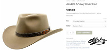Genuine Vintage Akubra Snowy River Hat Size 60