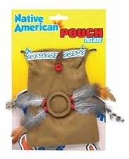 Native American Indian Pouch Bag Fancy Dress Accessory Adults Wild West