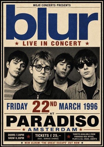 Blur 1996 paradiso - paradiso, amsterdam