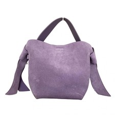 Auth ACNE STUDIOS Musubi bag - Light Purple Suede Handbag