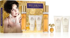 ELIZABETH TAYLOR WHITE DIAMONDS 50ML EDT 4 PIECE GIFT SET BRAND NEW 2025