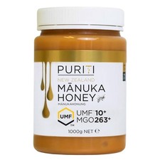 Puriti Manuka Honey Premium New Zealand 10+ UMF With 263+ MGO Traceable Jar 1kg