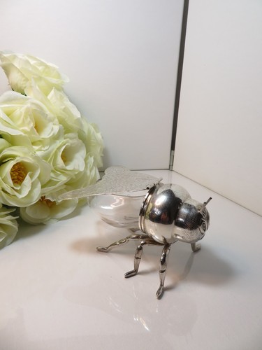 Antique silver plated - &, glass