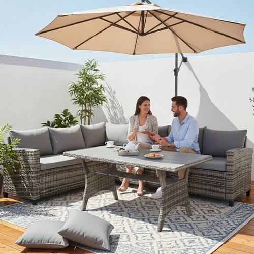 Patio rattan furniture - furniture, set