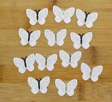 Cardstock Butterflies White