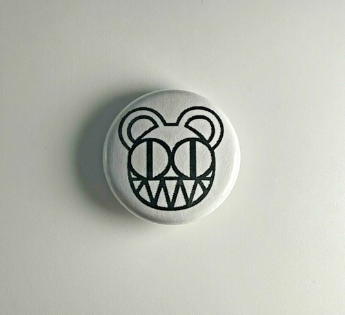 Radiohead bear button - radiohead,