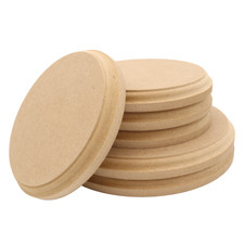 Wooden MDF Circle Trophy Edge Disk Blanks Craft Shape 10-30cm Diameter Plaque