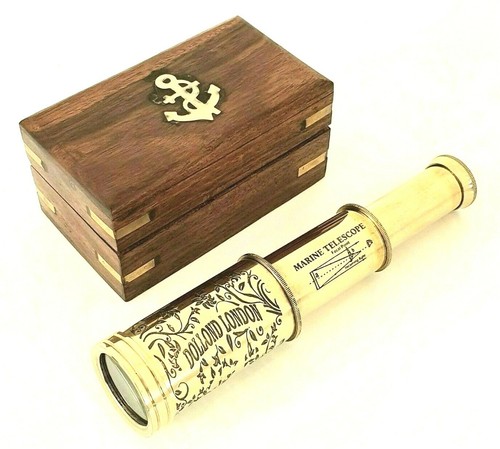 Brass telescope antique - telescope,